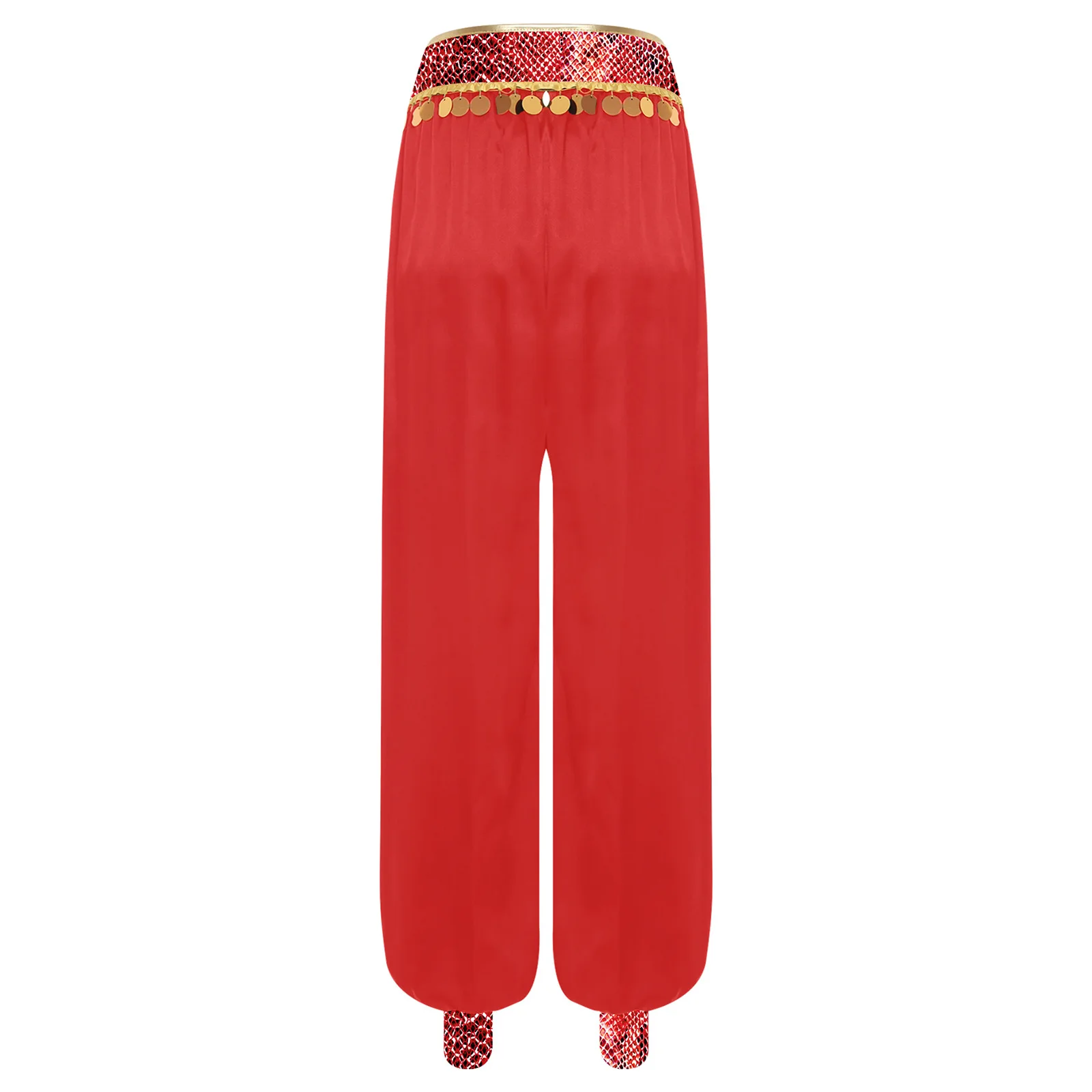 여자 인도 요정 밸리 댄스 카니발 벨리 우드 의상 아라비안 공주 블루머 스플 라이스 스팽글 프린지 하렘 바지 바지