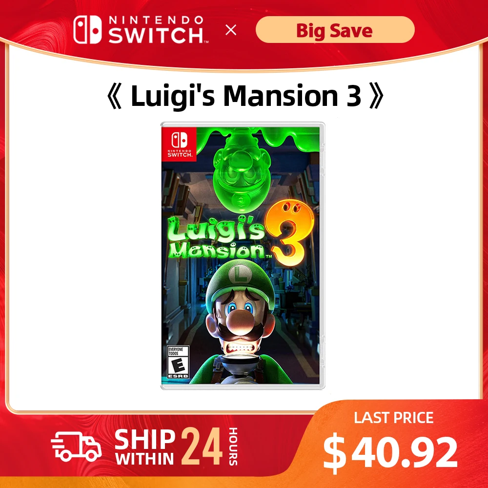 Nintendo Swtich - Luigi Mansion 3 Stander Edition - Game Deals Games Cartridge Physical Card 