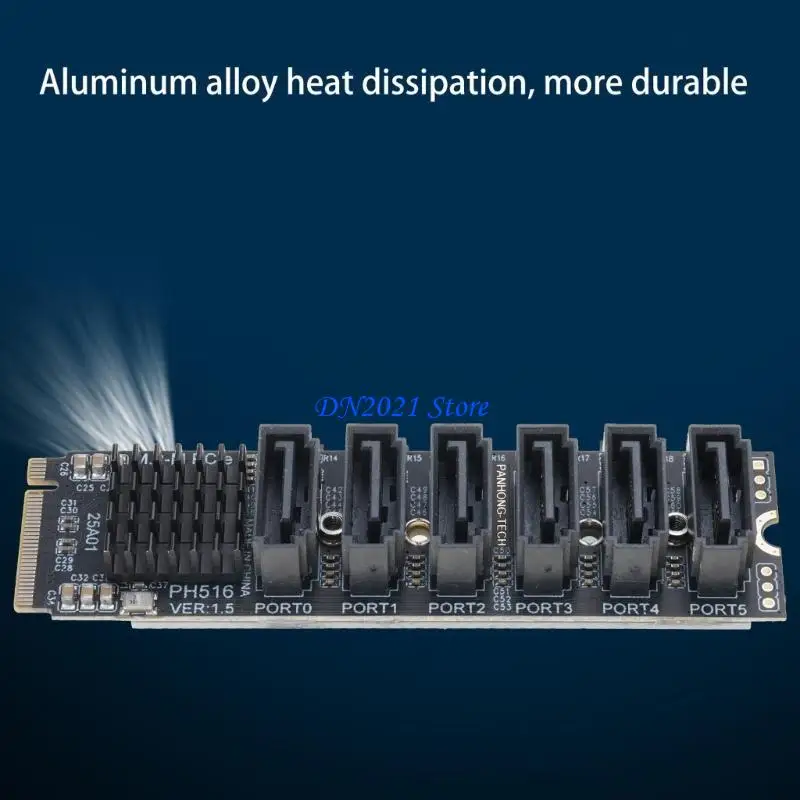 

F3KE для M.2 M-key на 6-портовую карту расширения 6 Гбит/с Поддержка PCIe 6 адаптеров устройств для