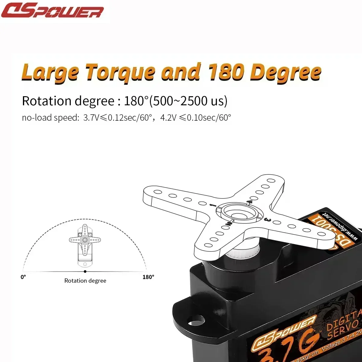 DSPOWER 2g 3.7g 4.3g 5g 6g 8g 9g Micro Digital Servo JR/JST Plug Mini Servos Motor for RC Car Fixed-wing Plane Robot Accessories