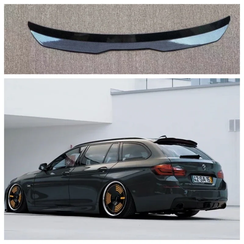 For BMW 5 F11 535i Msport 2010-2017 Spoiler Extension Trunk Universal Rear Wing ABS Plastic BMW 5 series Touring (F11) M Sport