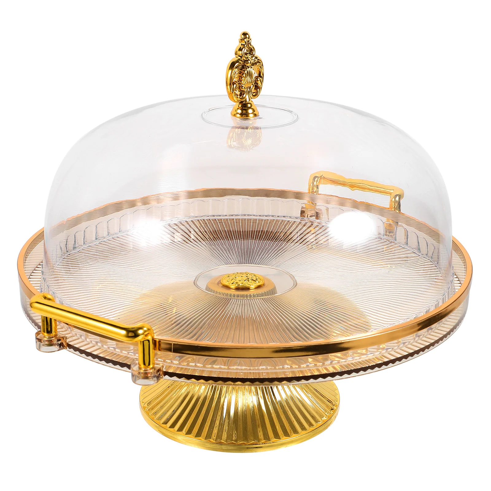 

1 set Cake Stand Display Plate Multifunctional Serving Tray Snack Storage Fruit Plate Dessert Stand Home Restaurant Decor Use