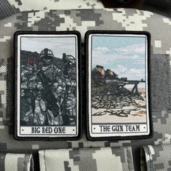 Sniper Team Assault Squad Tactical Patches Army Skull Soldier Morale Badge Printing Hook and Loop Military Backpack Sticker