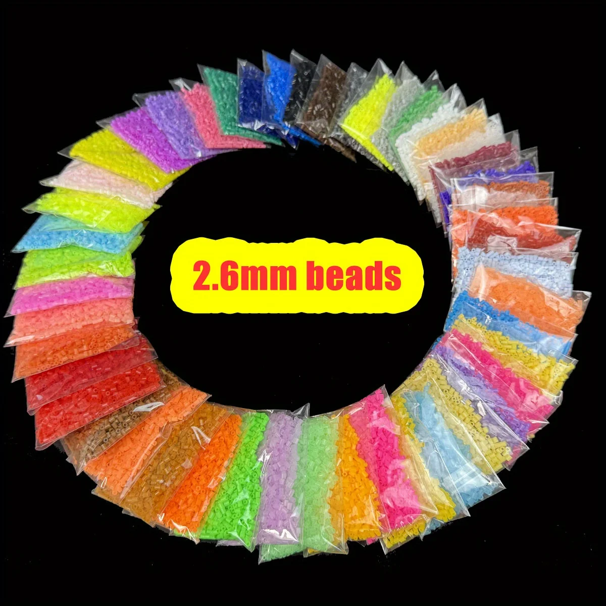 

1000pcs/6000 Pieces/2.6mm Iron Bead Pixel Puzzle Iron Bead Mixed Color Hama Bead Diy High-quality Handmade Gift，
