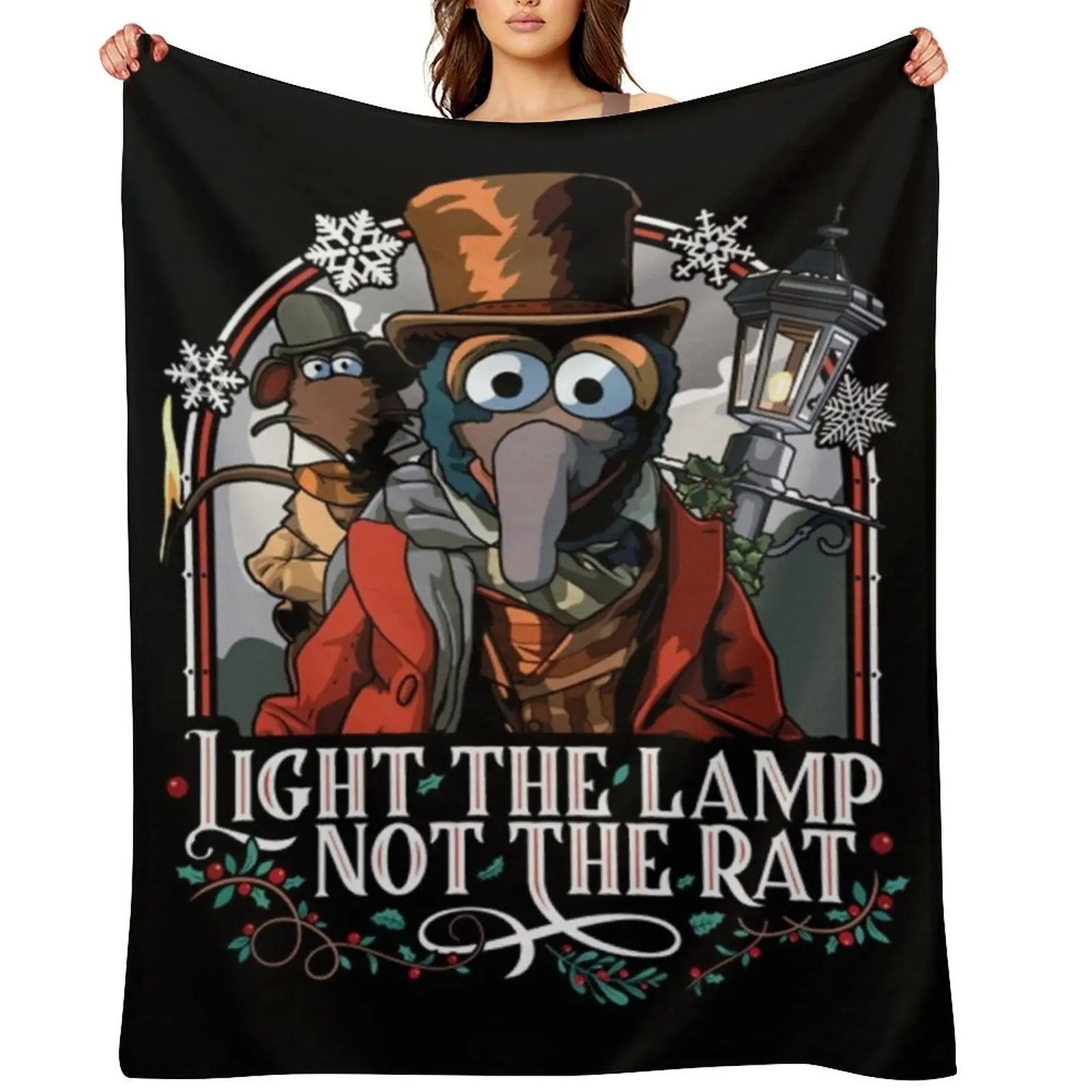 

Muppet Christmas Carol - Gonzo & Rizzo Throw Blanket Kid'S Shaggy for babies Vintage Blankets