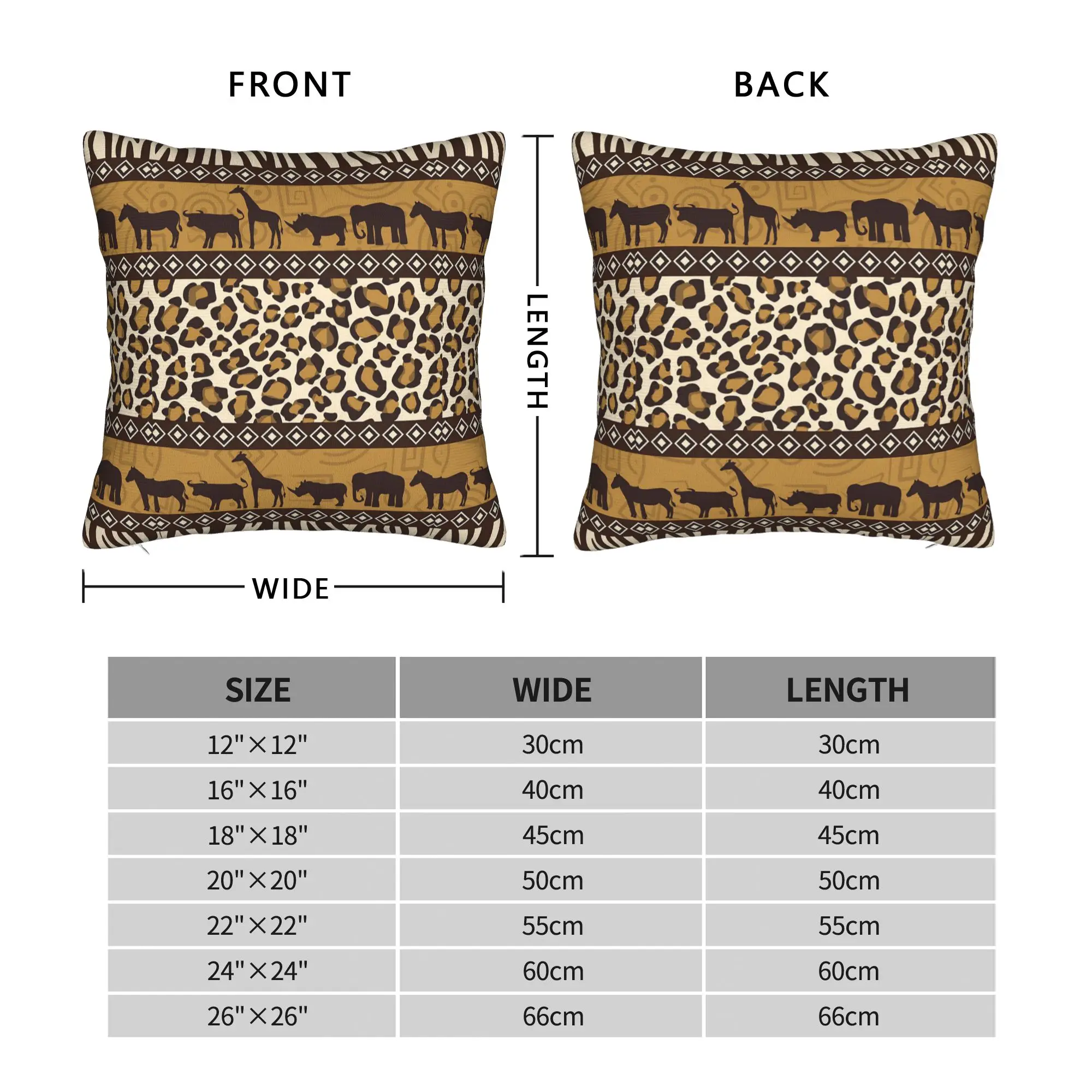 Traditional Ethnic Tribal Pattern  Pillowcase Polyester Cushion Cover Decoration Kizomba Pillow Case Cover Home Square 40X40cm