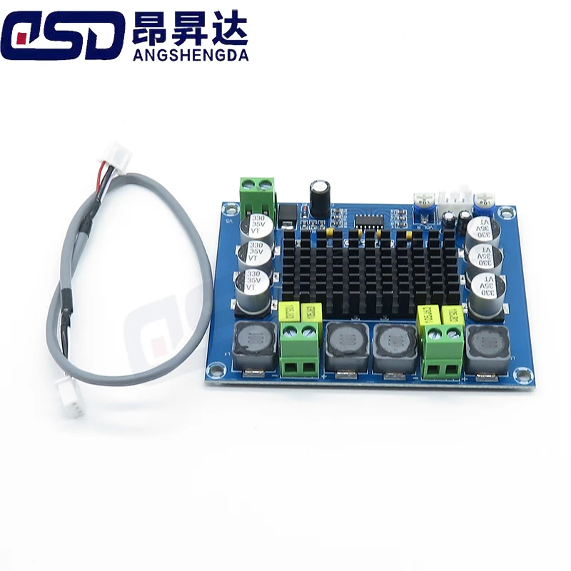 TPA3116 D2 DC 12V 24V 120W*2 Digital Audio High Power Amplifier Board Dual-channel Stereo High Power Subwoofer Board Kit XH-M543