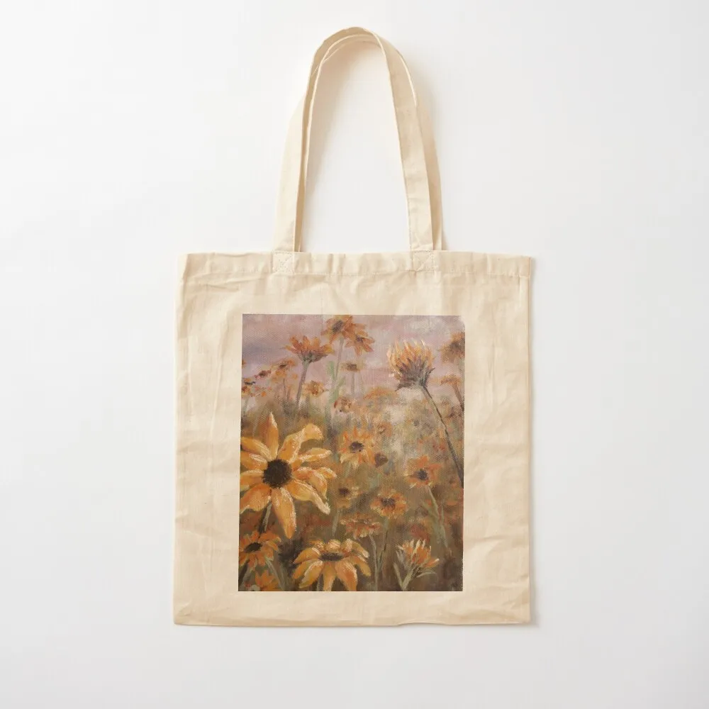 

Black-Eyed Susans, oil on Canvas Tote Bag Canvas bag Women's bags bag for beach