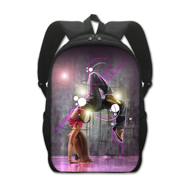 Mochila de baile de Hip Hop para hombre y mujer, morral escolar de Jazz, para adolescentes, para ordenador portátil