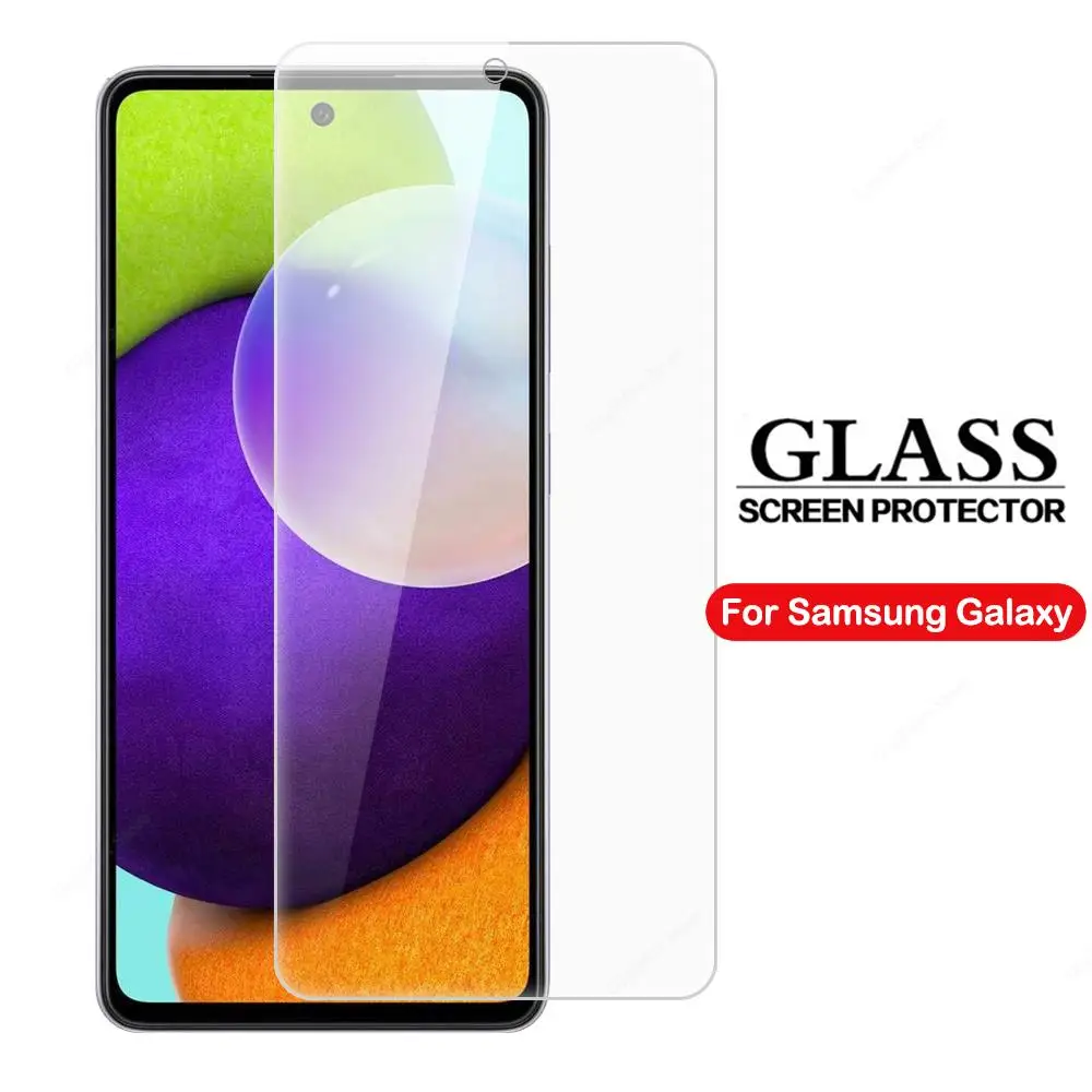 Protective Tempered Glass For Samsung Galaxy A54 A53 A52 A52s A34 A14 A32 A33 A13 A23 Screen Protector Film A 54 34 14 5G Films