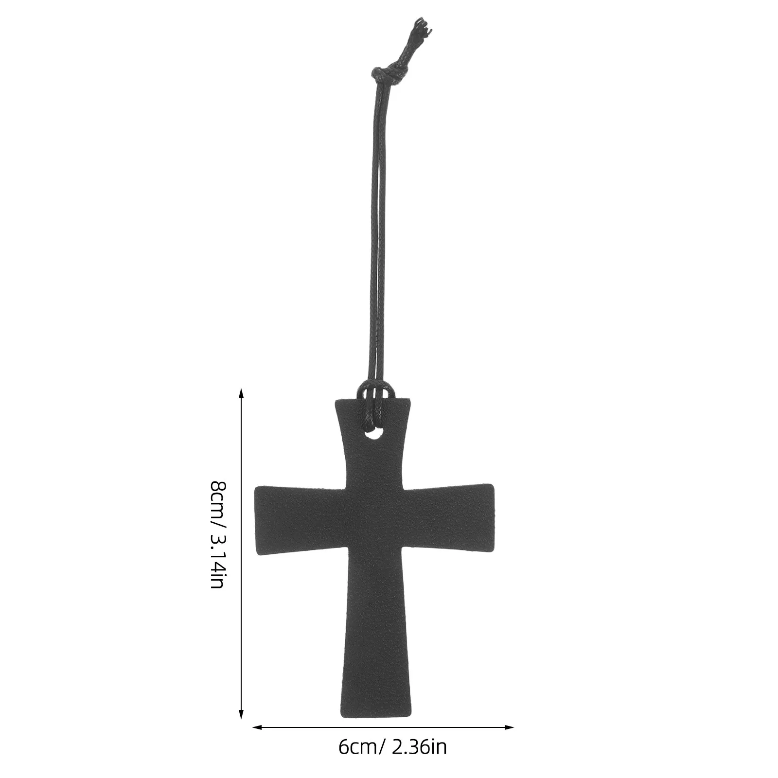 6Pcs Biblical PU Cross Jesus Bookmarks Black Christian Bible Study Reading Accessories Church Book Marks Inspirational Page