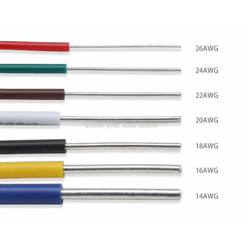 Cable de Cobre Estañado UL1007 de 1/2/5/10 Metros, Cable de Alimentación de PVC de un Solo Núcleo, Calibre 26 24 22 20 18 16 14 AWG, Cable Electrónico LED de 300V