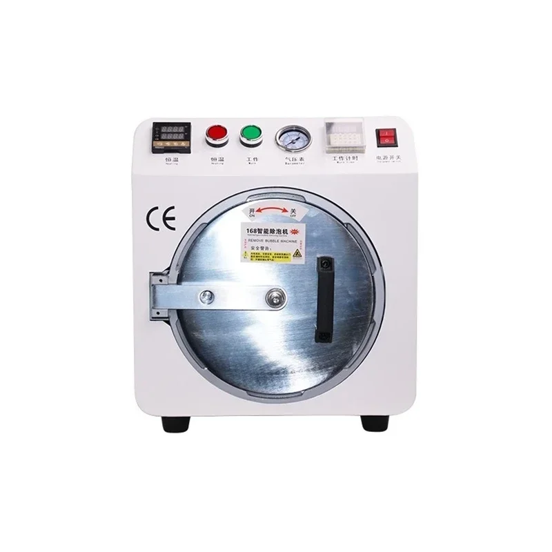 LYBGA 965A Mini auto air-lock OCA Bubble Remove Machine for iPhone Samsung Flat Edge LCD Touch Screens 17 inch Max 220V 110V