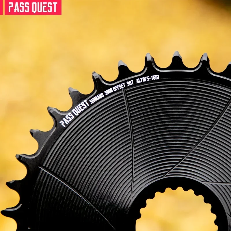 PASS QUEST 3mm Offest BOOST Direct Mount AERO MTB Round Narrow Wide Chainring for M6100 M7100 M8100 M9100 Crankset