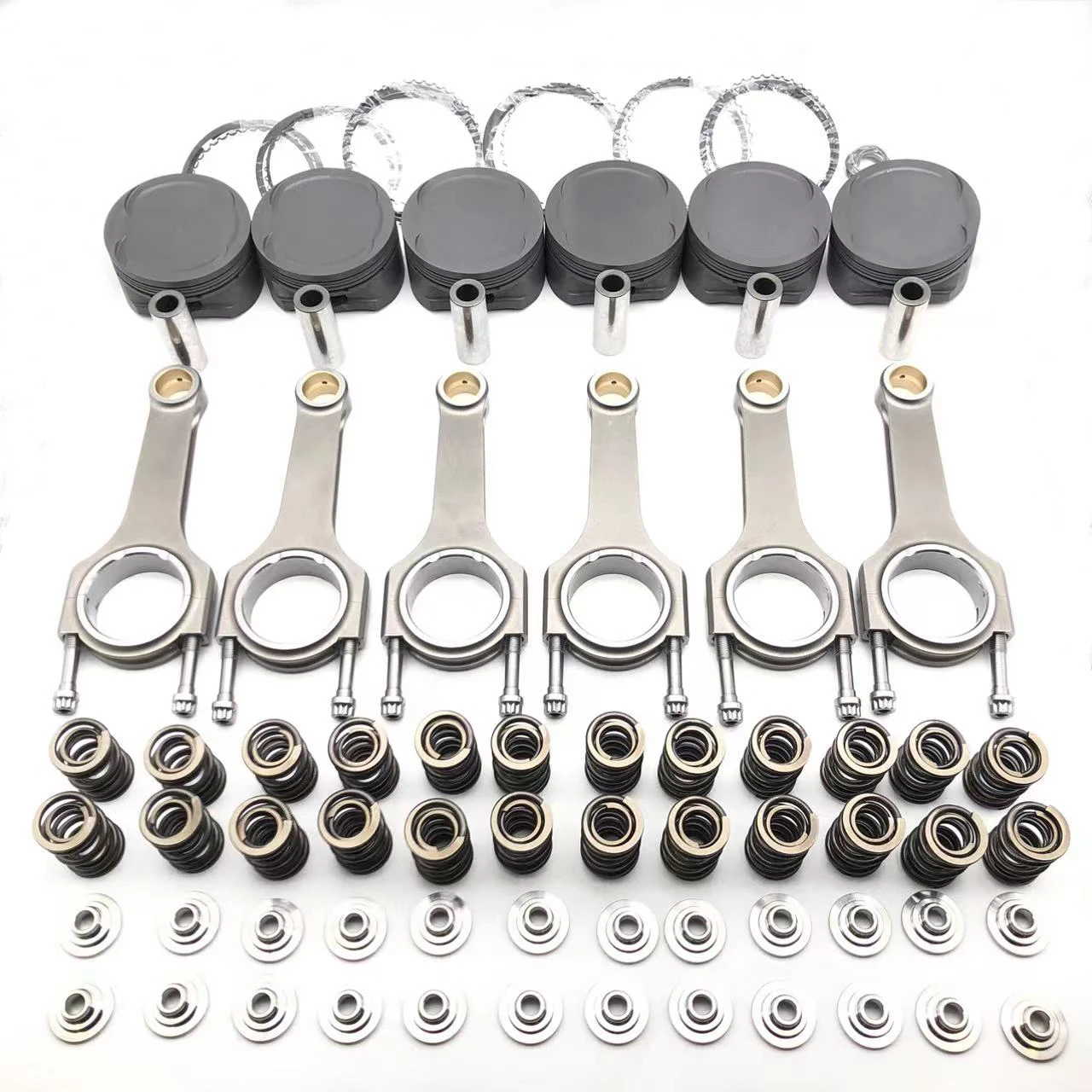 

M104 Forged Piston Forged Connecting Rods Dual Valve Spring and Titanium Retainer kit For Mercedes Benz M104 3.2L 90.05mm 143mm