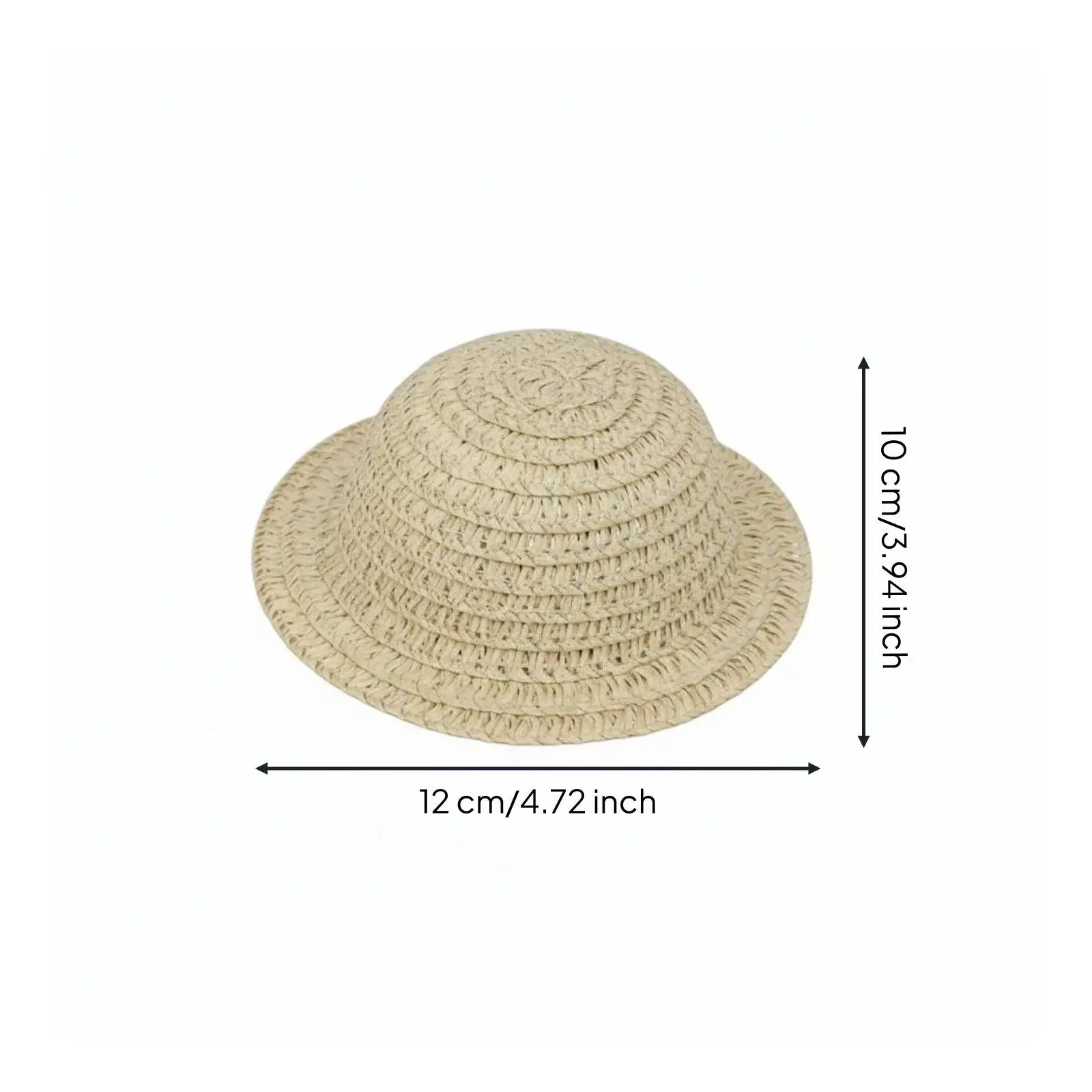 Doll Hat 10cm Lightweight Toy Accessory Woven Sun Look for Dolls Outfit Fun Blythe Doll Clothes and Miniatures