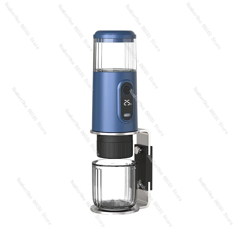 Portable Wireless Espresso Coffee Maker for Capsules and Ground Coffee USB Rechargeable Travel Brewing Machine Outdoor Camping