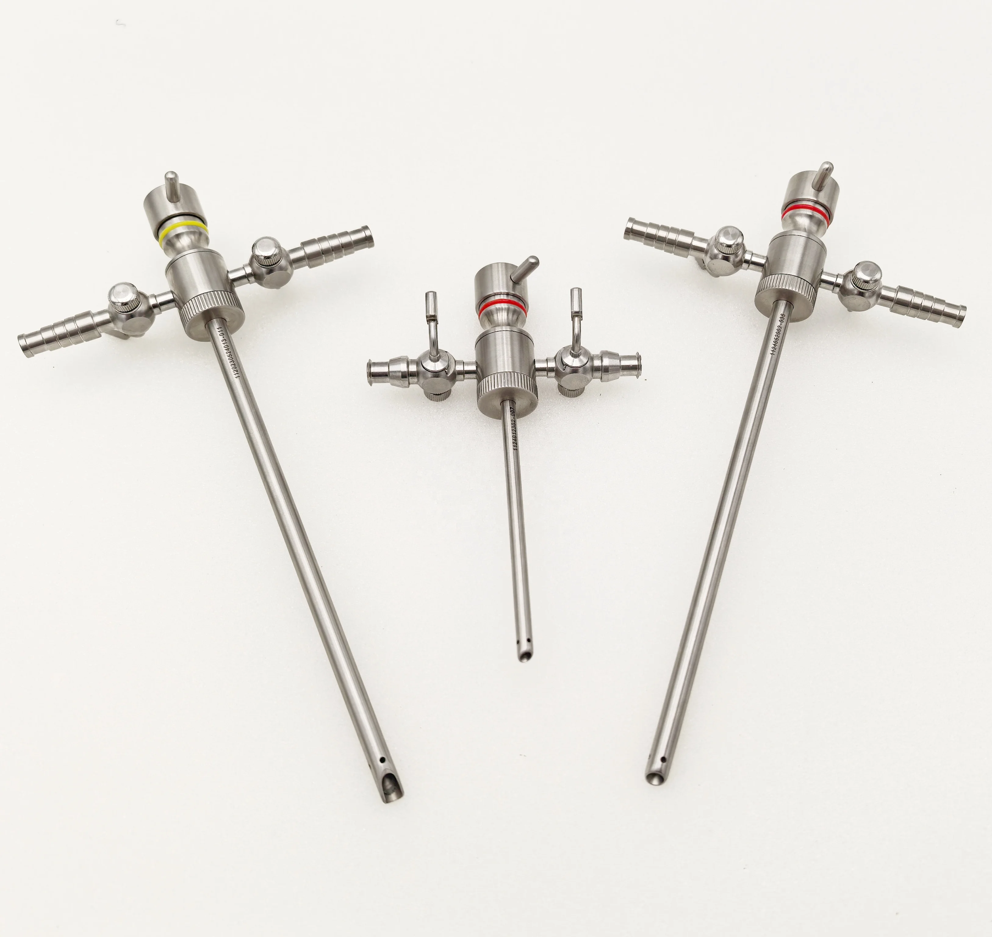 2-Valve sheath with trocar for orthopedics of endoscopic arthroscopic instruments