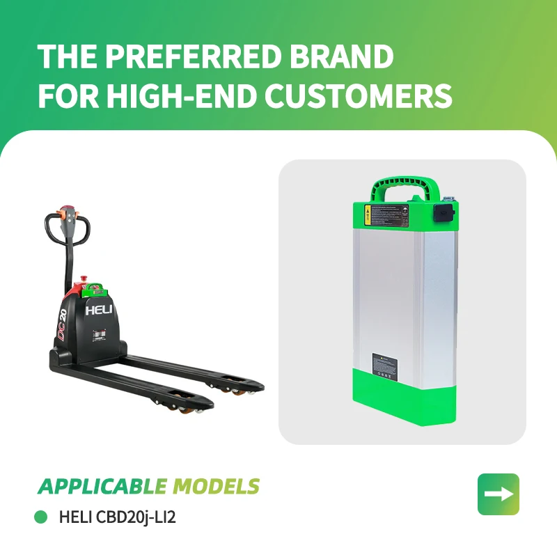 

Зеленый 48 В 20 Ач HELI CBD20J-LI2 LiFePO4 литиевая батарея для электрического вилочного погрузчика HELI Jack Встроенная защитная плата для оборудования