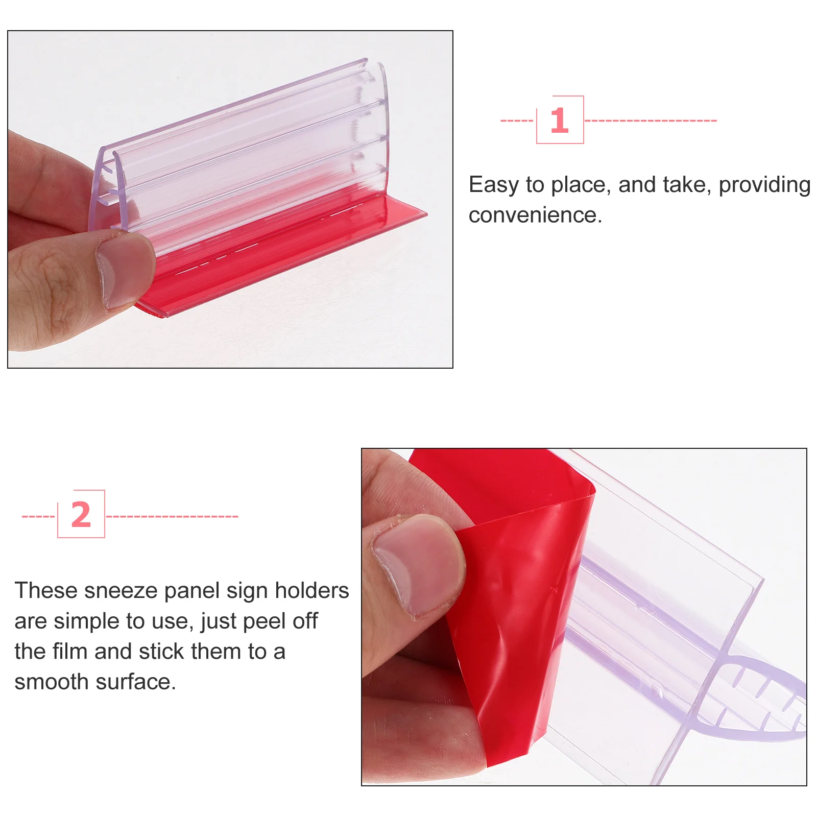 12 buah Label pemegang tanda berperekat pemegang Panel tag Holders pemegang Pvc