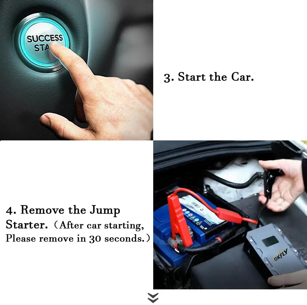 GKFLY 3000A Auto Starthilfe 12V Startgerät Power Bank Auto Batterie Booster Ladegerät Für Benzin Diesel Auto Starter – Detail 10