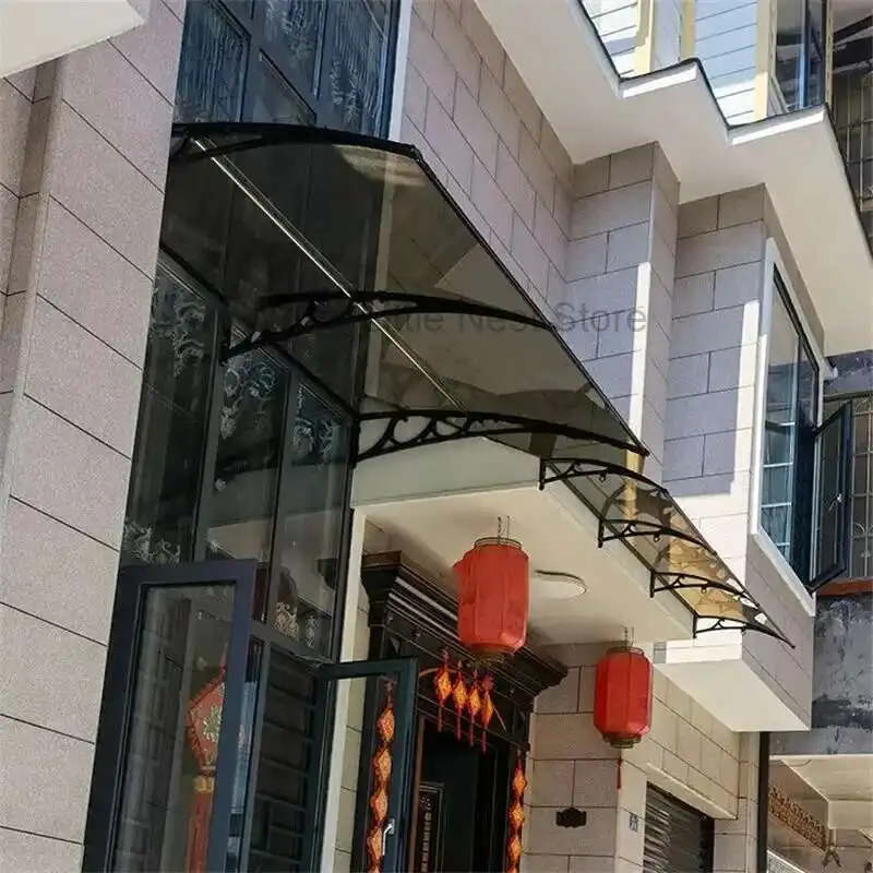 

Modern Aluminum Alloy Awning Home Balcony Eave Outdoor Courtyard Air Conditioner Rainproof Gazebos Front Door Canopy Sun Shelter