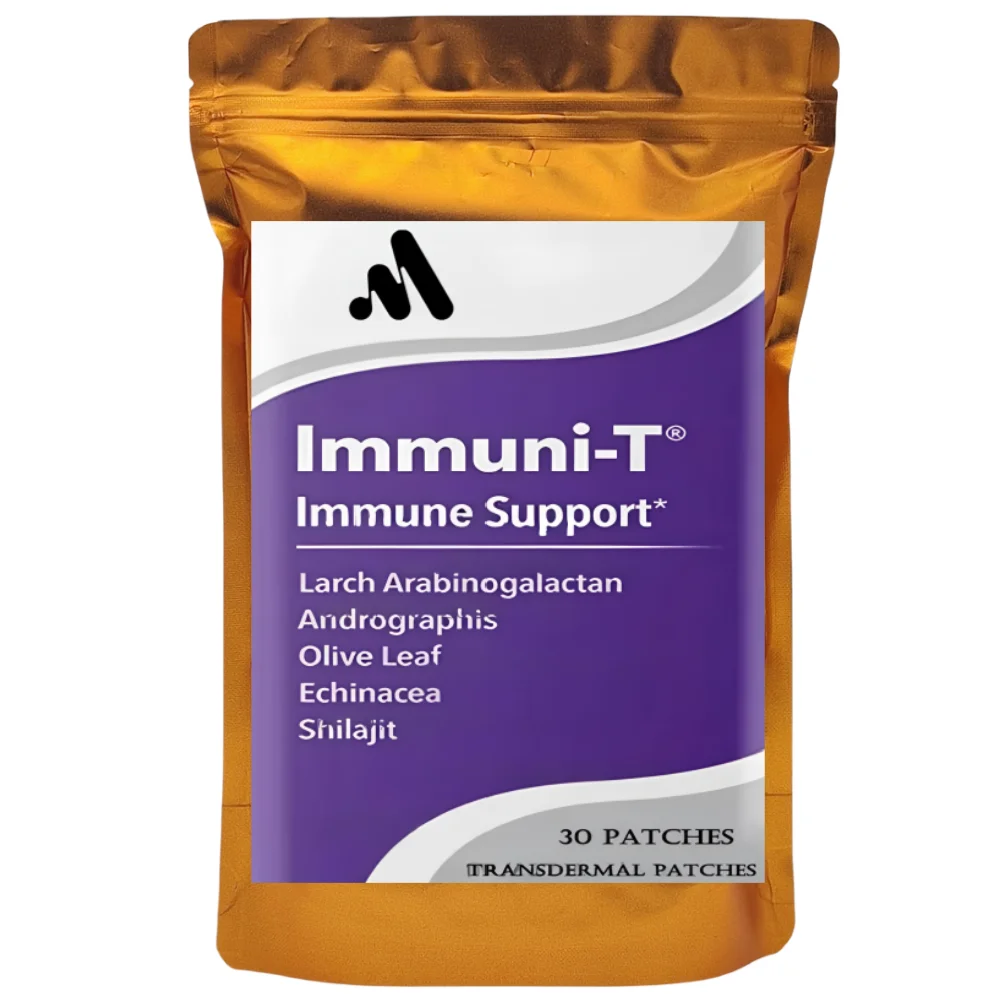 30 Patches Immune System Booster Transdermal Patches with Elderberry, Echinacea, Andrographis, Arabinogalactans Immunity Boost