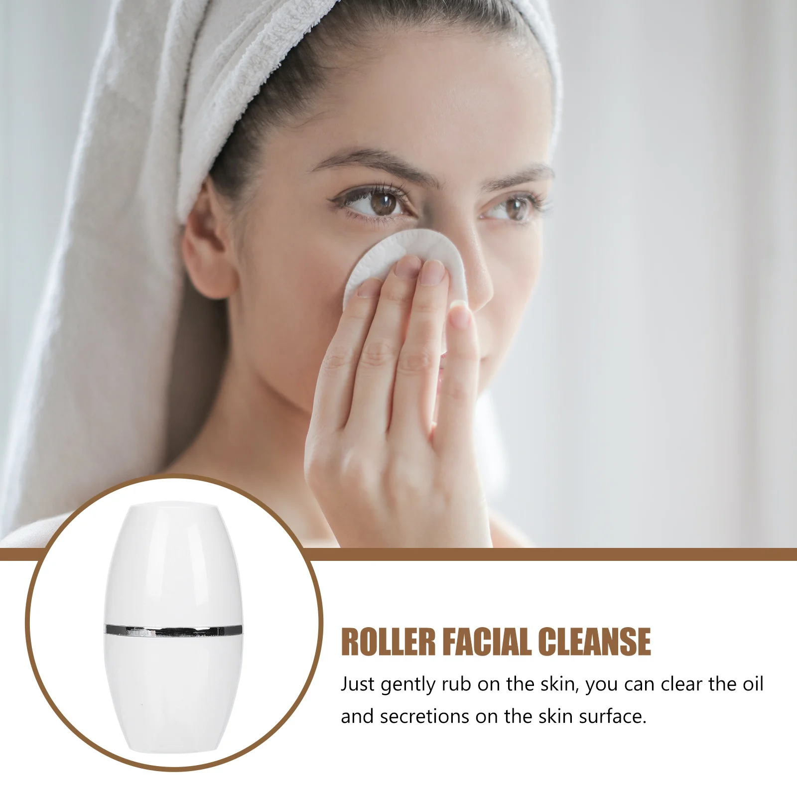 

1Pcs Facial Oil Absorbing Ball Volcanic Natural Mud Roller Portable Mini Size Rapid Oil Control Facial Skin Care Massager
