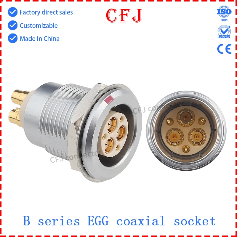 

CFJ M15 Video and Electrical Mixed Plug Coaxial Connector FGGEGG.2B.802.804.806.810.841.232.243.CLL Plug and Socket