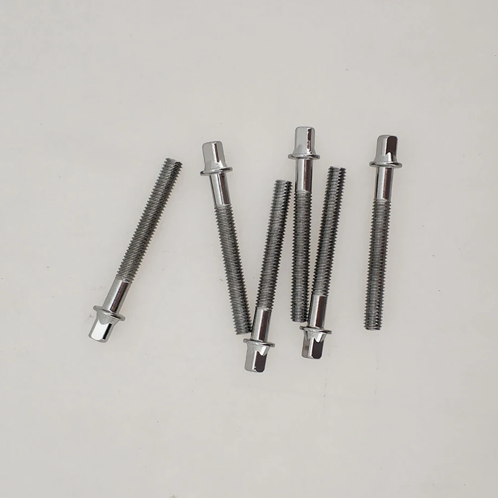 

6pcs Drum Lug Screws Short Carbon Steel Replacement Mounting Screws Washers Lightweight Drum Parts Professional Use Easy
