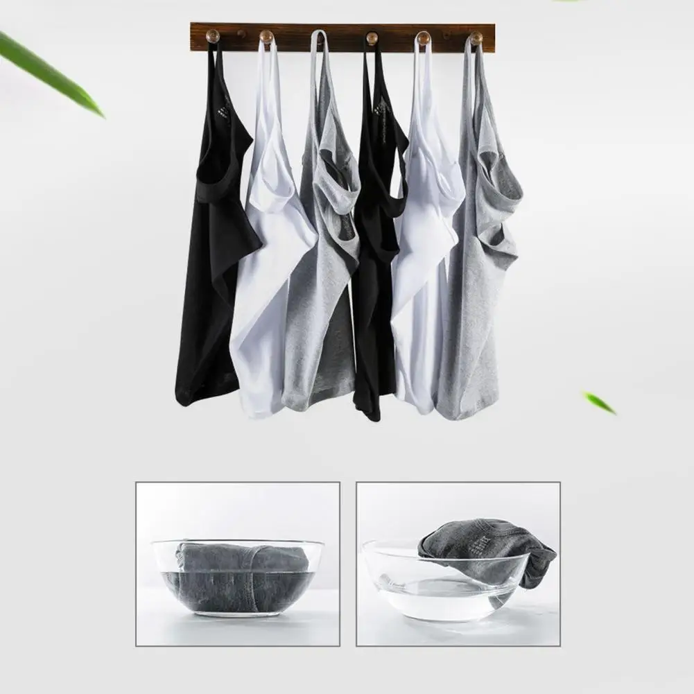 

Men Tank Top Men's Slim Fit Sleeveless Tank Top for Outdoor Street Wear Crew Neck Solid Color Tee Shirt with Quick-drying