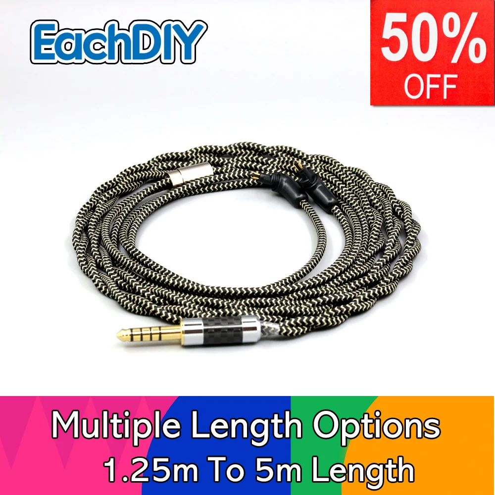 

2 Core 2.8mm Litz OFC Earphone Shield Braided Sleeve Cable For Sony MDR-EX1000 MDR-EX600 MDR-EX800 MDR-7550 LN008965