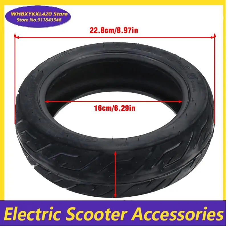 تشاويانغ 10x2.70-6.5 إطارات دون أنابيب 10x2.50-6.5 إطار مفرغ مع صمام ل سكوتر كهربائي 10 بوصة ملحقات عجلة هوائية #3