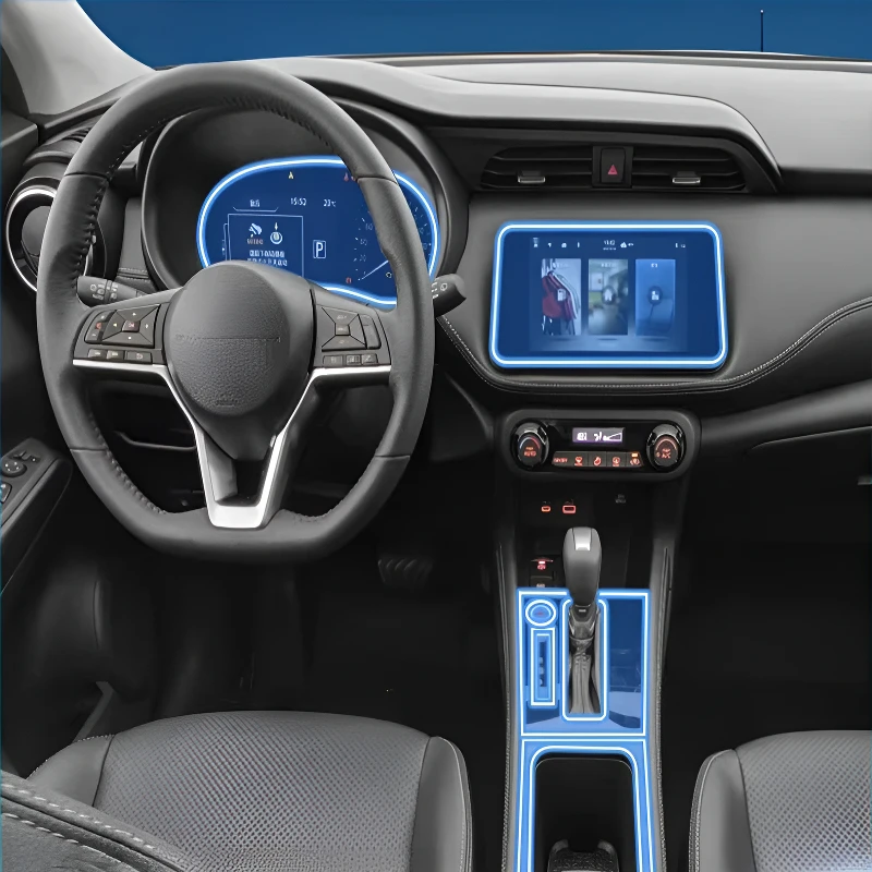 Para Nissan Kicks 2022-2024 tablero de navegación Multimedia transparente protección antiarañazos modificación de película