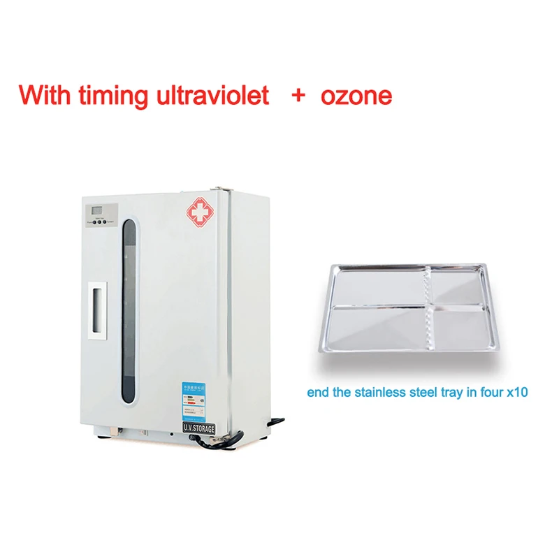 UV Ultraviolet  Disinfection Cabinet Single-Door With Timing Function Ozone Generator Dental Equipment Glass Metal sterilization