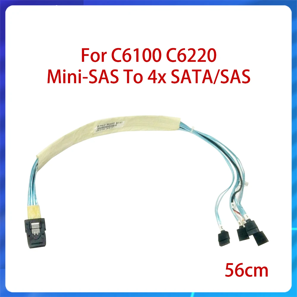 

For PowerEdge C6100 C6220 Server HJ6F0 Mini-SAS To 4X SATA Cable Mini SAS To 4 SAS For 9260-8i Array Card 0HJ6F0