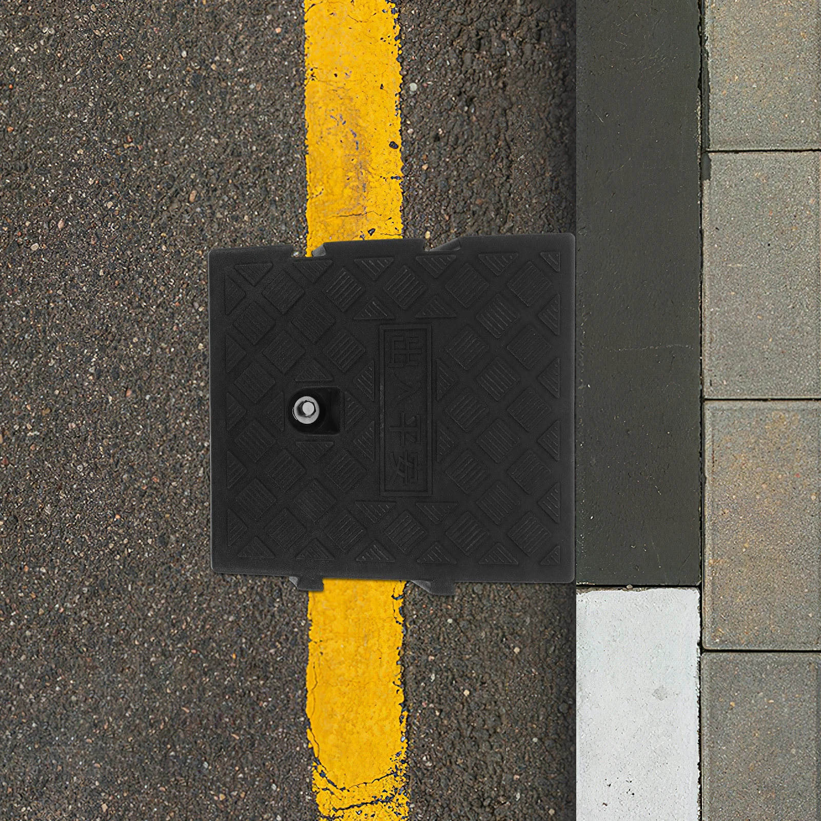 

Heavy Duty Curb Ramp Car Driveway Wheelchair Textured Surface Shed Vehicle Wheel Portable Black Robust Structure for Doorways