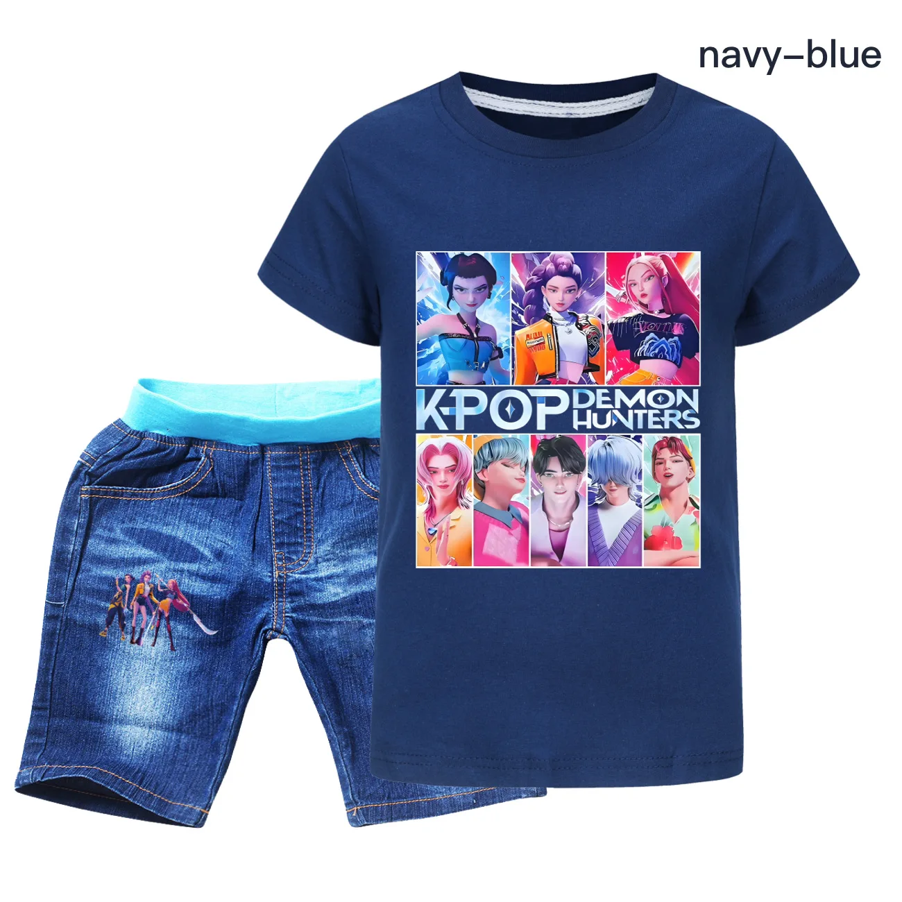 Abbigliamento per bambini KPop Demon Hunters Saja Ragazzi Morbido cotone Ragazzi Ragazze T Shirt Moda estiva Cool Kids Tee Costume cosplay