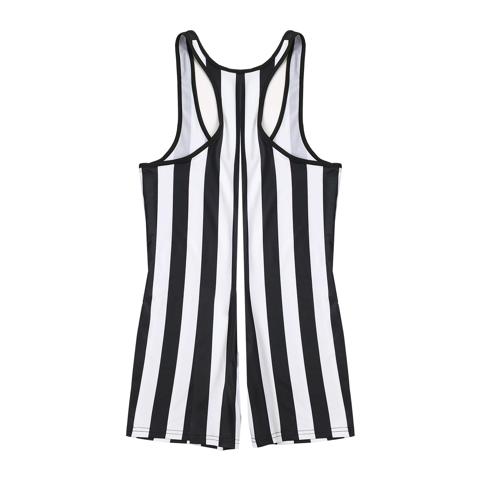 Mens Sports Surfing Fitness Striped Printing Jumpsuit Wrestling Singlet Overalls Shorts Rompers Bodybuilding Bodysuit Shapewear