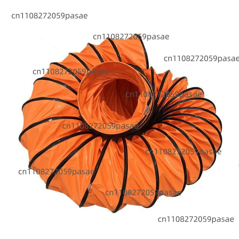 New Telescopic Air Duct Mine Paint Ventilation Pipe High Temperature Resistant PVC Canvas Exhaust Fan Hose