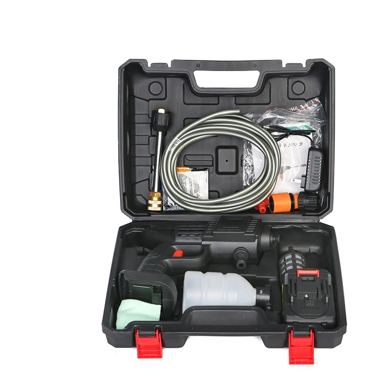 

Powerful wireless portable car washing machine car washing machine water cordless 24v bicycle jet foam car washing