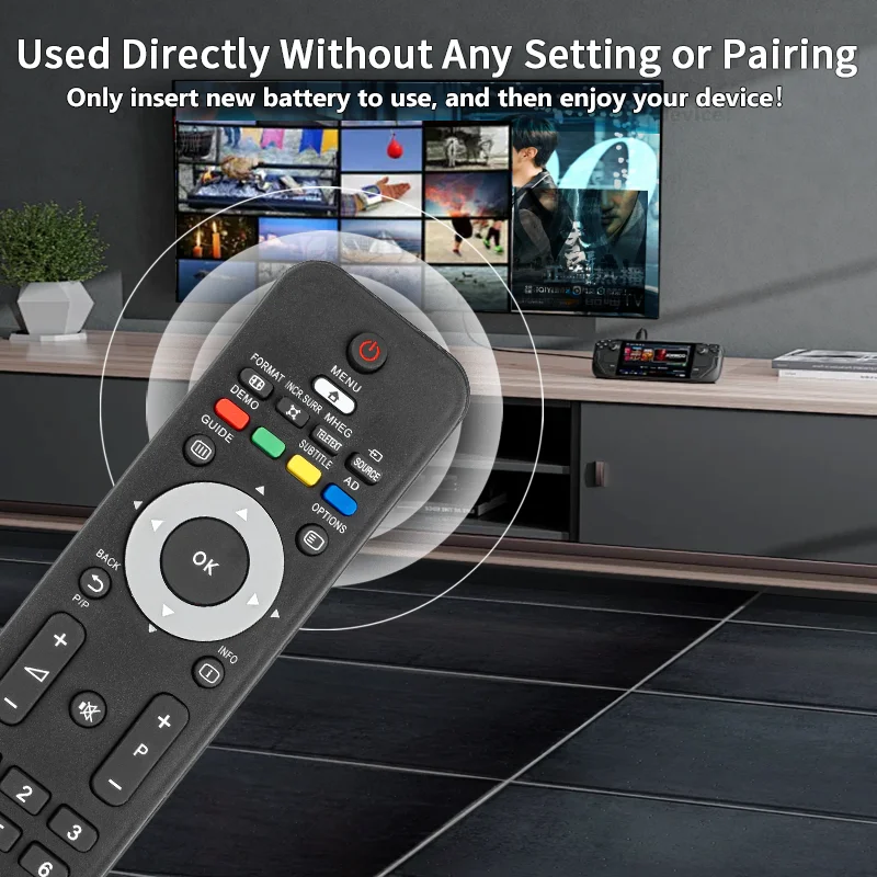New Remote Control For Philips LCD TV 19PFL3405H 19PFL3205H/12 22PFL3405H/12 22PFL3405H 22PFL3415H 26PFL3405H 26PFL3205H/12