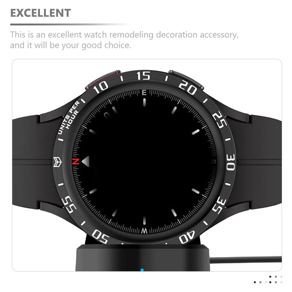 Watch Bezel Ring Stainless Steel Metal Bezel Insert for Watch5 Pro Lightweight Durable Anti Scratch Accessory
