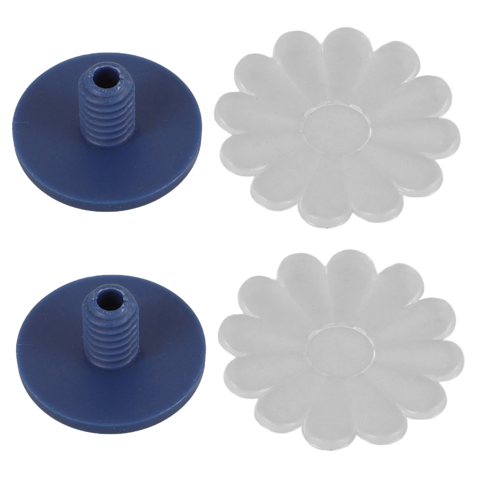 

2Sets Umbrella Tip Caps Replacement Part Stability Enhancement Dark Blue Plastic Silicone Cap For Umbrella Maintenance