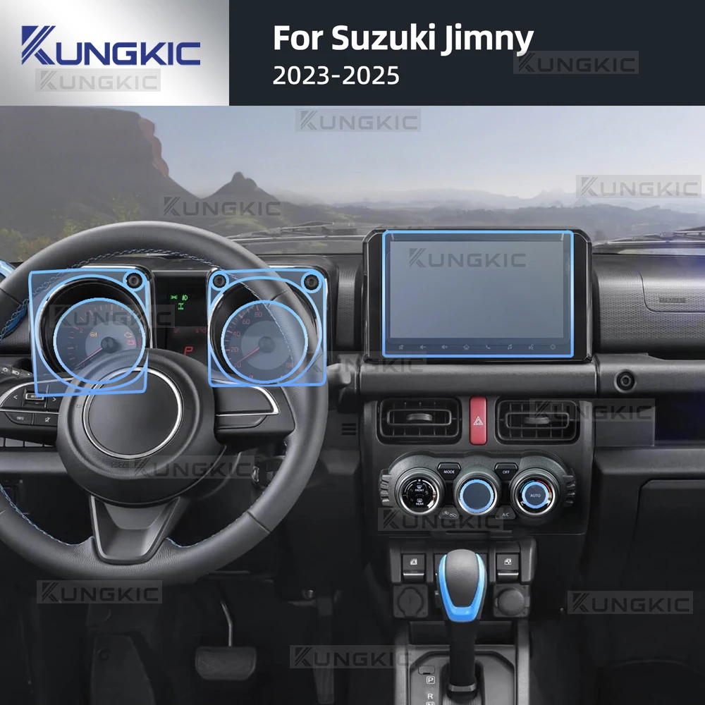 

For Suzuki Jimny 2023 2024 2025 Invisible Interior scratch resistant TPU protective film 7pcs Car Decorative accessories