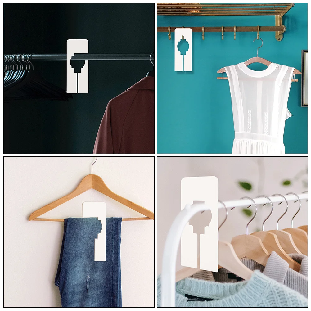 

30Pcs Wardrobe Dividers Closet Organizer Tools Rectangular Clothes Size Divider Painting Identification Easy Find Hangers