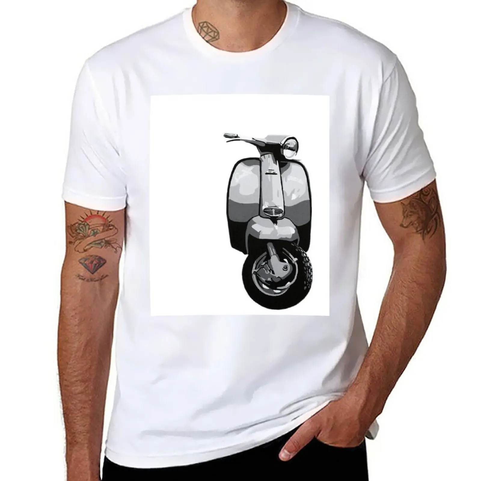 Nuova Lambretta pop art. T-shirt corta t-shirt divertente ragazzi magliette bianche maglietta da allenamento da uomo