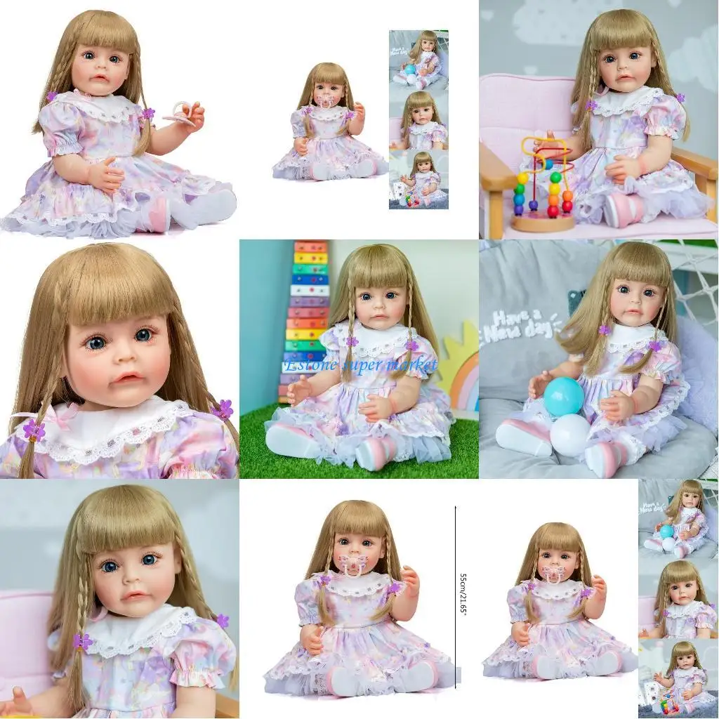 

090B 21in Vibrant Sleeping for Doll for Nursery Room Role for Play for Doll