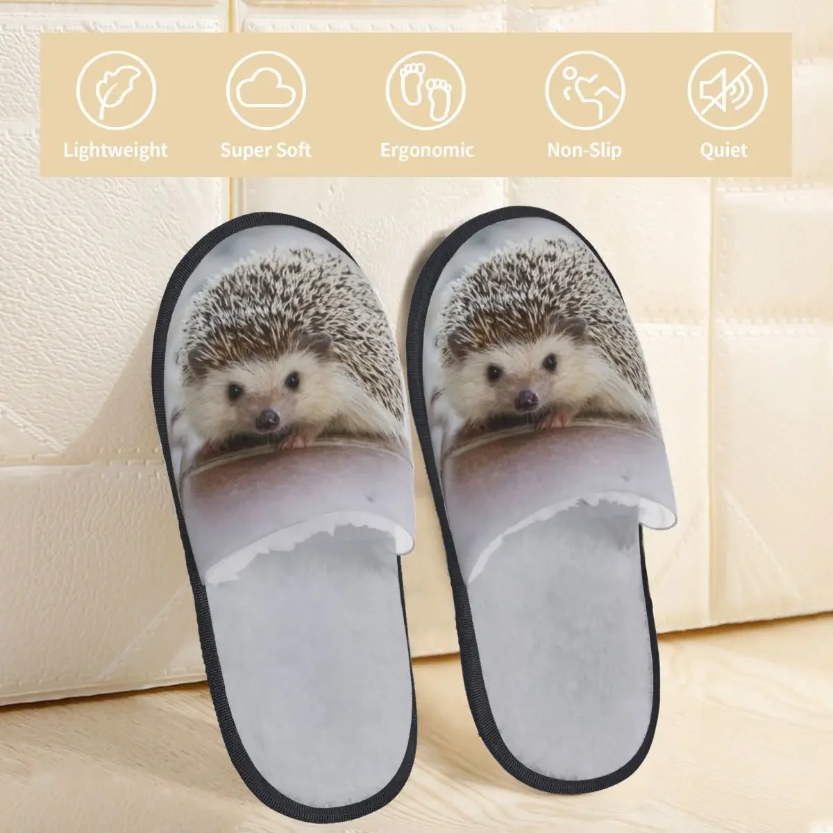 Fur Slipper For Women Men Fashion Fluffy Winter Warm Slippers Hedgehog House Shoes