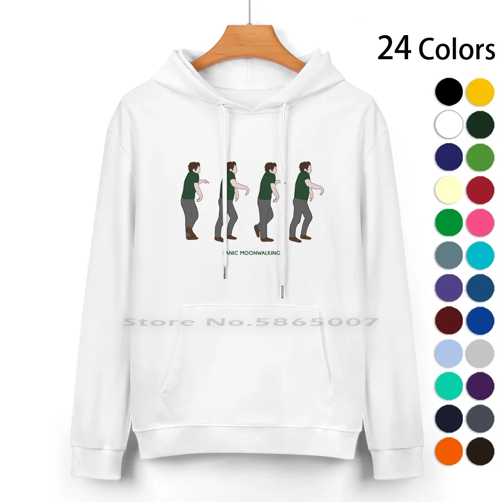 New Girl-Panic Moonwalking Pure Cotton Hoodie Sweater 24 Colors New Girl Panic Moonwalk Nick Miller 100% Cotton Hooded